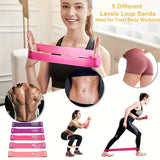 NNETM 17pcs Fitness Resistance Bands Set – Medium Tension