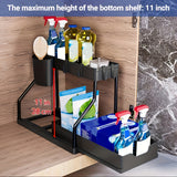 NNETM Space-Saving 2-Tier Pull-Out Storage Organizer