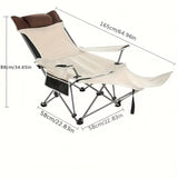 NNETM Portable Folding Chair with Pillow & Cup Holder
