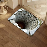 Infinite Abyss 3D Printed Non-Slip Floor Mat 1Pc