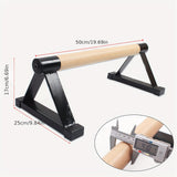 NNETM 1 Pair Push-up Parallettes Bars(Black Beech Wood)
