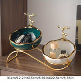 NNETM Shoe Cabinet with Golden Frame and Handles