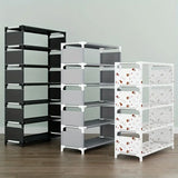NNETM Keep your footwear in check with this multi-layer plastic storage shoe rack