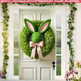 NNETM Easter Bunny Wreath Hanging Banner for Farmhouse Decor