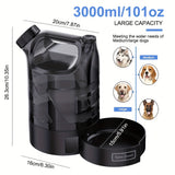 NNETM Pet Water Dispenser Leakproof Dual Flow Control