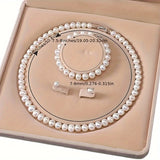 3-Piece Women's Jewelry Gift Set – Elegant Bracelet & Earrings Set with Premium Gift Box