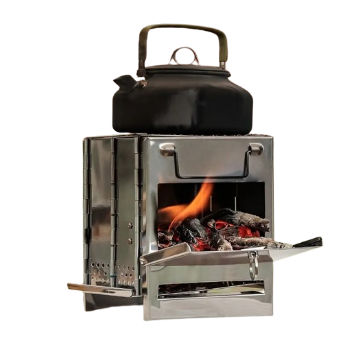 NNETM Unleash the Flavor of the Outdoors with Our Folding Wood Stove