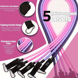 NNETM 17pcs Fitness Resistance Bands Set – Medium Tension