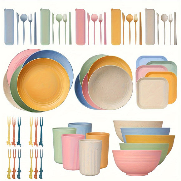 NNETM Outdoor Camping Dinnerware Set for 5 (62pcs)