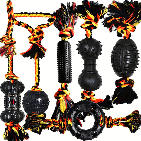 NNETM Dog Chew Toys for Small Breeds Rubber (6pcs)