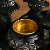 NNETM Halloween Witch Cat Sculpture Figurine