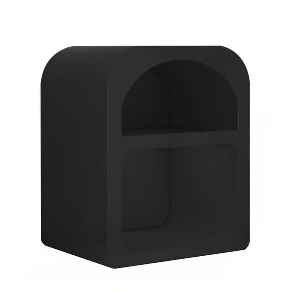 NNETM Chic Cave-Inspired Bedside Table - Black