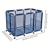 NNETM Mesh Pool Storage Organizer Cart with Wheels