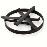 NNETM Heavy-Duty Foldable Fire Pit Tripod Stand