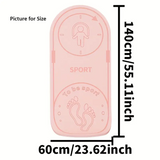 NNETM 1pc Indoor Thicken Non-slip Fitness Mat - Shock Absorption Mute Skipping Pad