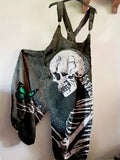 Plus Size Skull Asymmetrical Printed Women's Jumpsuit