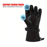 NNETM Heated Winter Gloves with 3-Temp Windproof Outdoor (3000mAh)