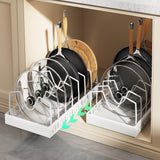 NNETM Pull-Out Cookware and Lid Organizer Rack (2-Piece)