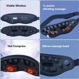 NNETM 12-Point Eye Massager with Hot Compress & Visual Window(Blue)