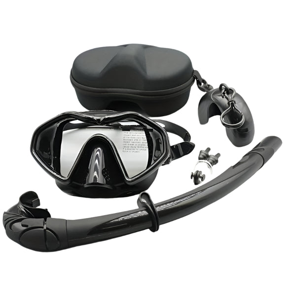 NNETM Adult Anti-Fog Snorkel Set with Dry Tube