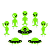 NNETM Glow in Dark Halloween Yard Sign Set