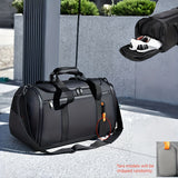 NNETM Nylon Travel Bag with Shoe Compartment