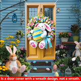 NNETM Easter Bunny Door Cover Hanging Spring Decoration