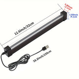 "2pcs 32.0cm USB UV LED Blacklight 385-400nm Black Light Bar Light Effect Party Light Stage Lights, with Switch for Halloween/ Christmas/Valentine's Day Club Party Disco, Low Voltage 5V"