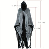 NNETM Skeleton Halloween Cloak with Hood