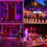 NNETM Halloween Solar String Lights Lithium Battery Outdoor Decor