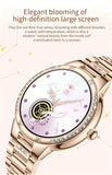 NNETM Golden Wireless Call Smart Watch for Women - Multi-Sports Modes & Voice Assistant