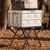 NNETM Portable Folding Camping Table with Light Stand & Storage Bag