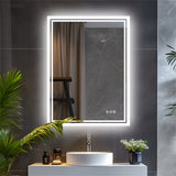 NNETMWF LED Backlit Bathroom Mirror 600x800mm