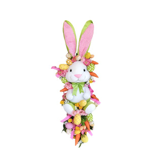NNETM 2D Flat Easter Bunny Wall Hanging Decoration