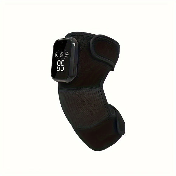 NNETM 3-in-1 Wireless Heated Knee & Elbow Massager with Vibration(Black)