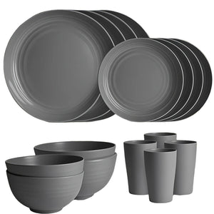 NNETM Outdoor Dinnerware Set for Camping & Travel (16pcs)