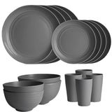 NNETM Outdoor Dinnerware Set for Camping & Travel (16pcs)