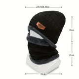 NNETM Winter Outdoor Riding Set: Hat, Gloves, and Scarf - Black