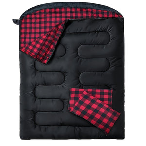 NNETM 2 Person Double Sleeping Bag for Camping (220x150cm)