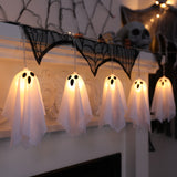 NNETM Halloween Ghost String Lights 10pcs with 8 Modes