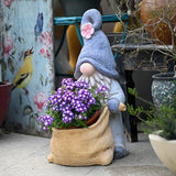 NNETM Gnome Garden Statue Planter with Drainage Hole
