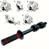 NNETM Adjustable Dumbbell Handles for Arm & Forearm Strength Training(Black)