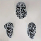 NNETM 3-Piece Set of 5-Inch Realistic Ghost Hands - Wall-Mounted Head Pendants