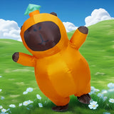 NNETM Orange Bear Costume with Green Hat