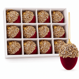 12pcs Burgundy Red Velvet Christmas Ball Ornaments