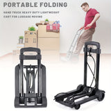 NNETM Folding Trolley with 2 Wheels Telescopic Handle
