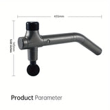 NNETM Extended Reach Pro Fascial Massage Gun - Telescopic Handle(Gray)
