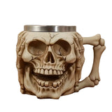 3D Skull Ghost Head Halloween Mug