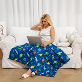 NNETM Blanket with Calming Weighted Boho Throw