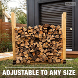 NNETM Outdoor Firewood Log Storage Rack Bracket